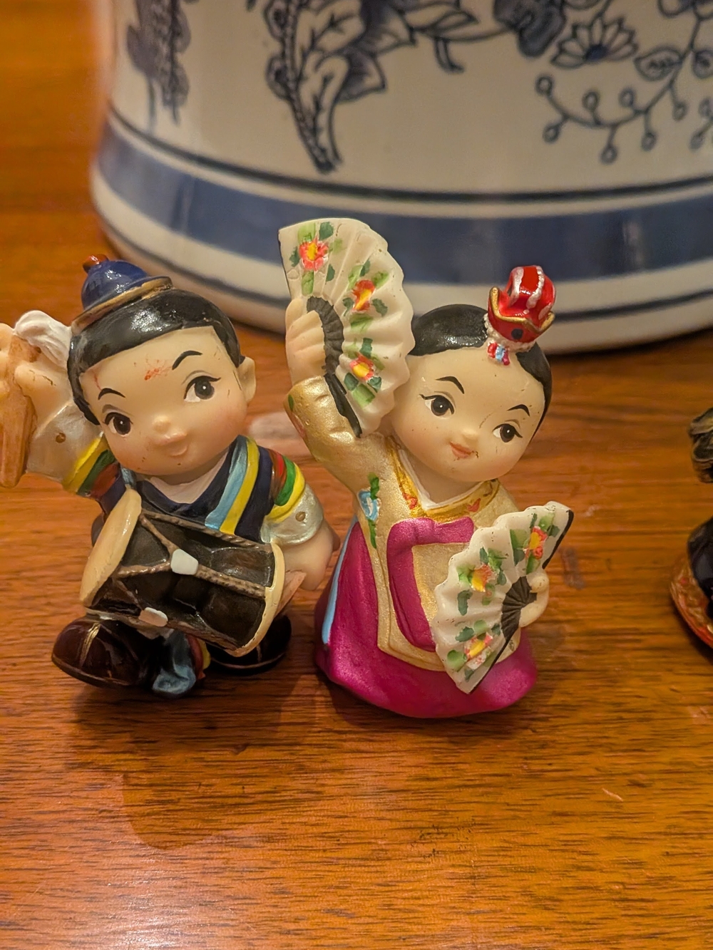 Traditional Korean Dancers and Bride And groom Figurines